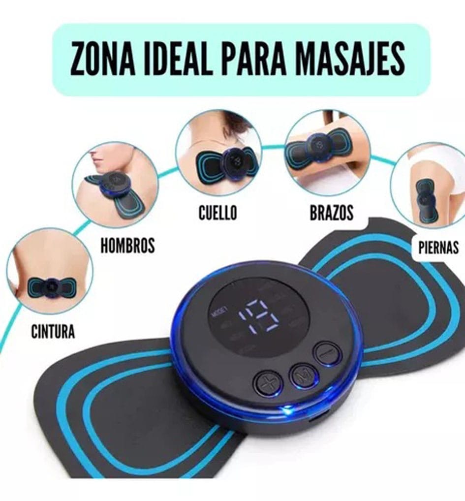 Mini Parche Masajeador Corporal Eléctrico Portátil