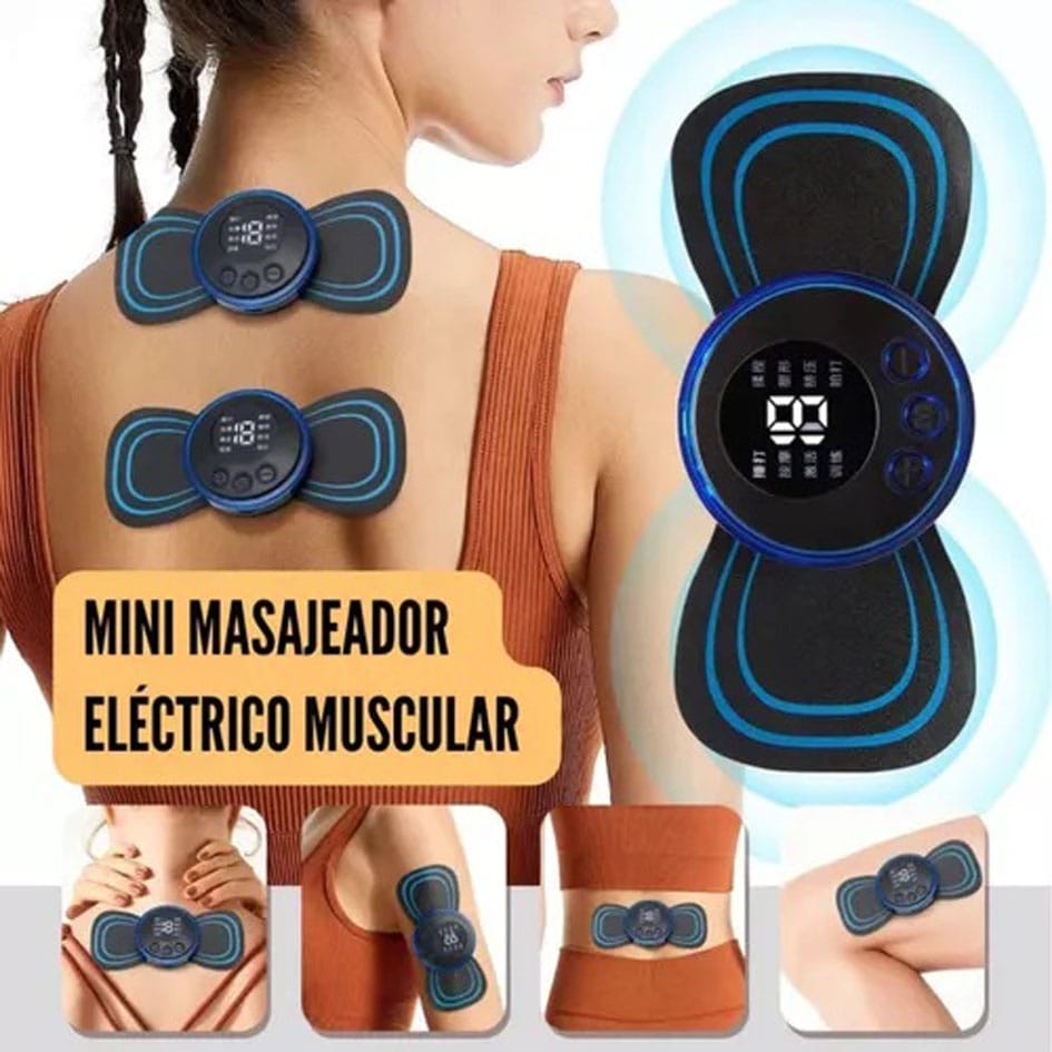 Mini Parche Masajeador Corporal Eléctrico Portátil