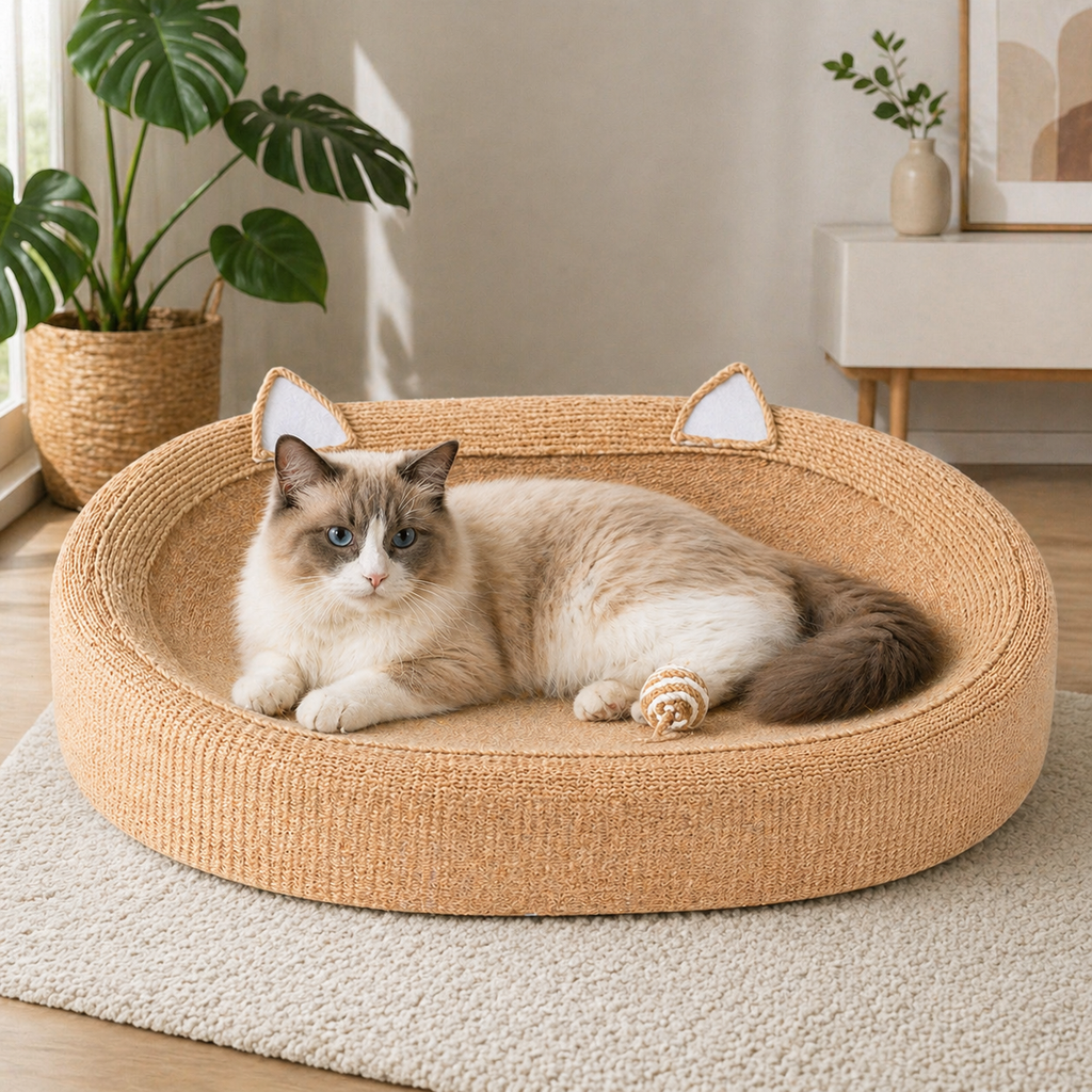 Rascador y Cama para Gatos 2 en 1