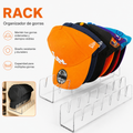 Organizador de Gorras en Acrílico de 7 Puestos