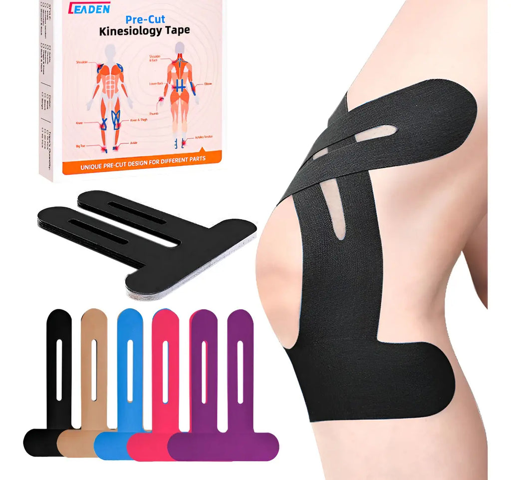 Cinta de Kinesiología Precortada para Soporte Muscular