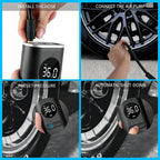 Compresor Mini Portátil Recargable para Carro, moto y Bicicleta