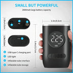 Compresor Mini Portátil Recargable para Carro, moto y Bicicleta