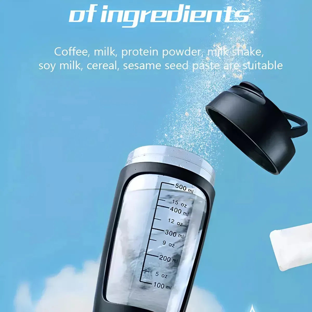 Vaso Mezclador Eléctrico Recargable para Proteínas y Batidos