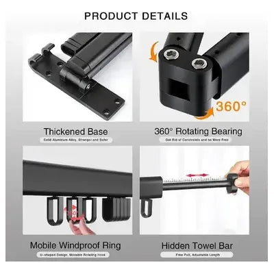 Tendedero de Ropa Plegable de Pared