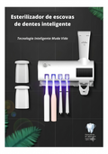 Soporte para Cepillos de Dientes UV con Dispensador Automático