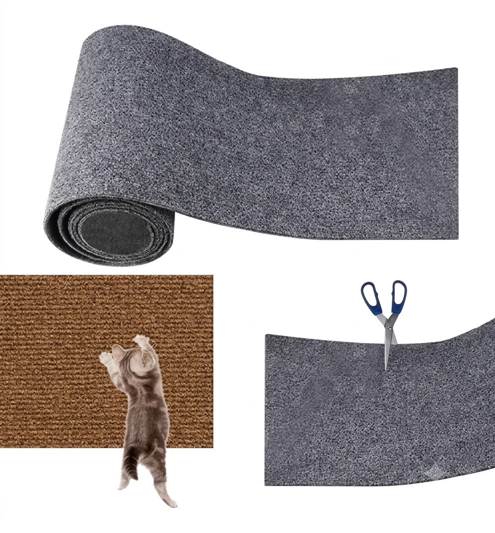 Alfombra Autoadhesiva Resistente a Arañazos para Gatos