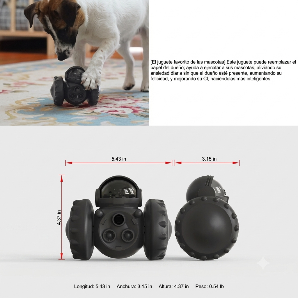 Juguete Interactivo Dispensador de Comida para Mascotas