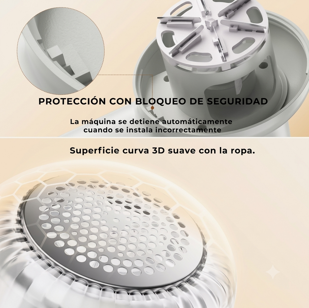 Quita Motas para Ropa Portátil Recargable