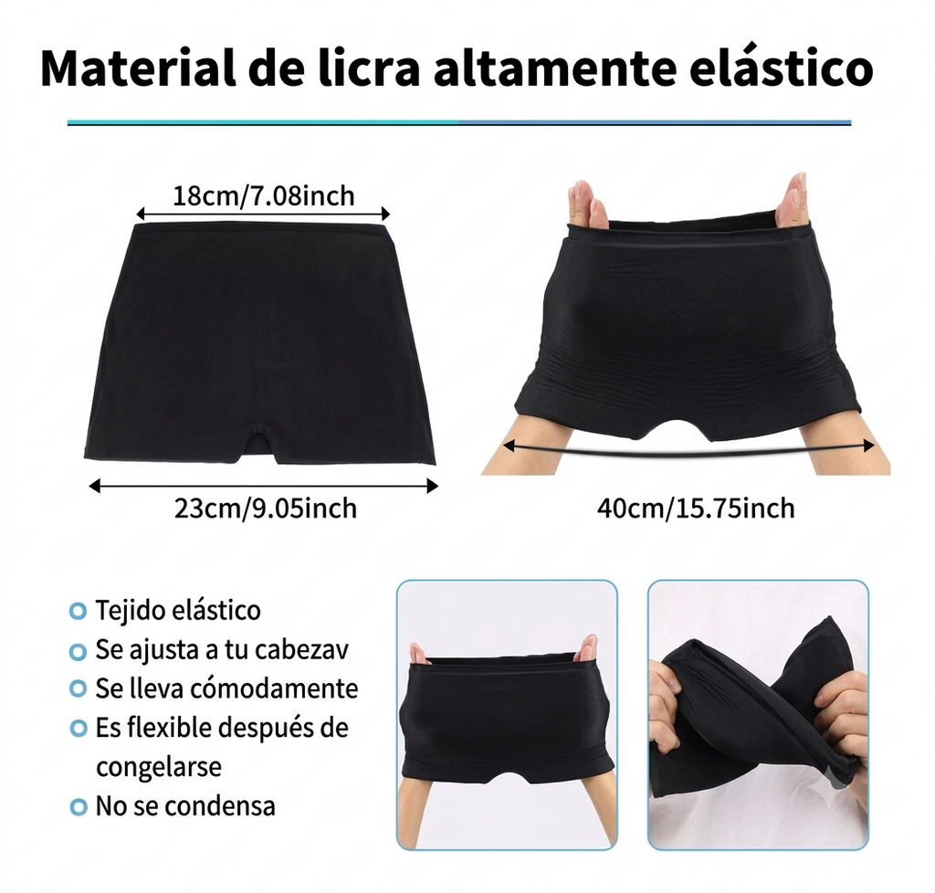 Gorro de Gel para Alivio de Migraña y Dolor de Cabeza