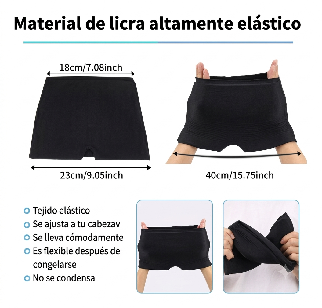 Gorro de Gel para Alivio de Migraña y Dolor de Cabeza