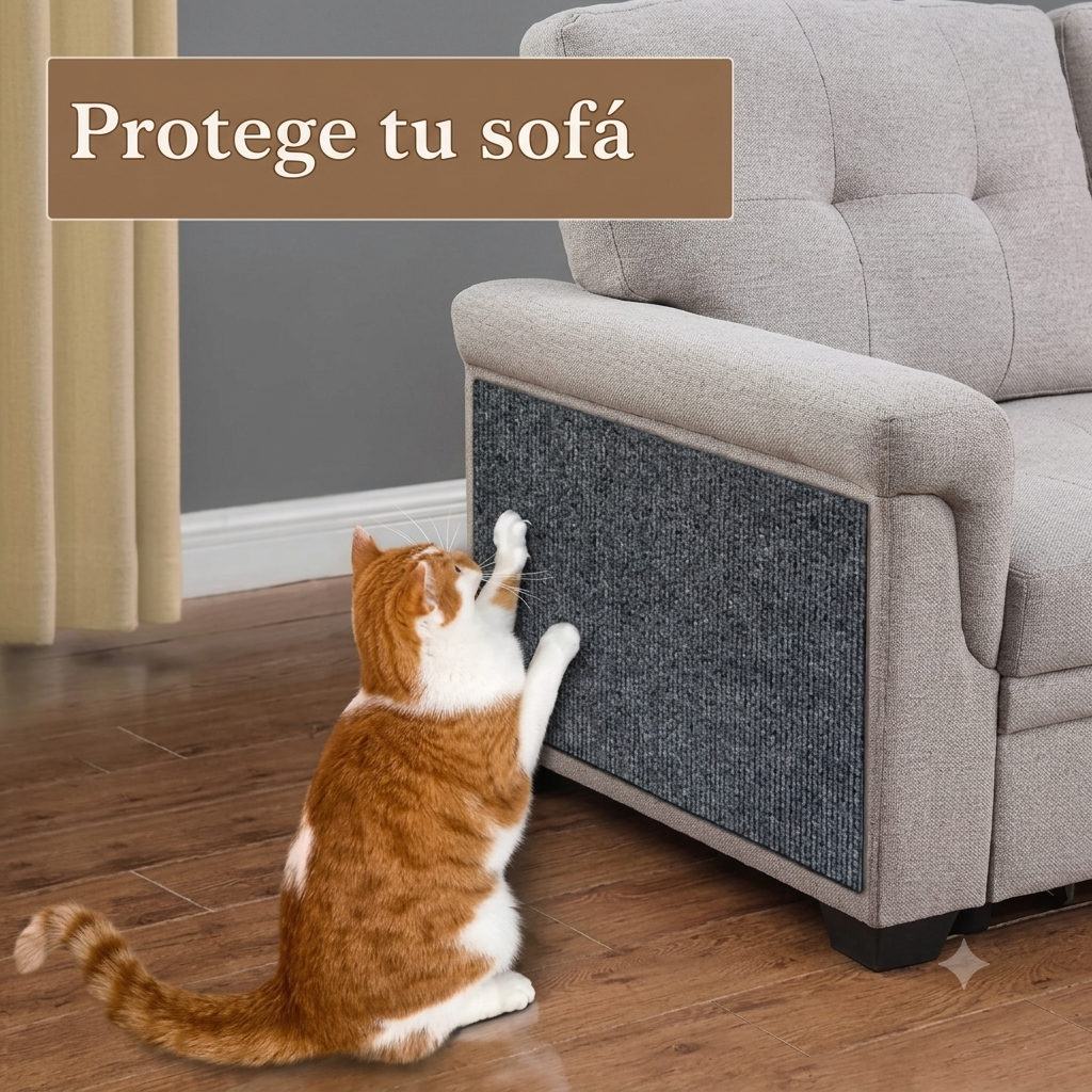 Alfombra Autoadhesiva Resistente a Arañazos para Gatos