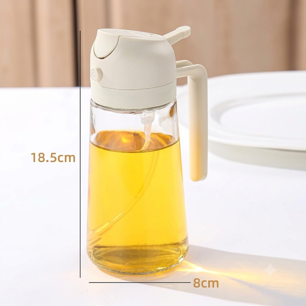 Dispensador Atomizador de Aceite 2 en 1