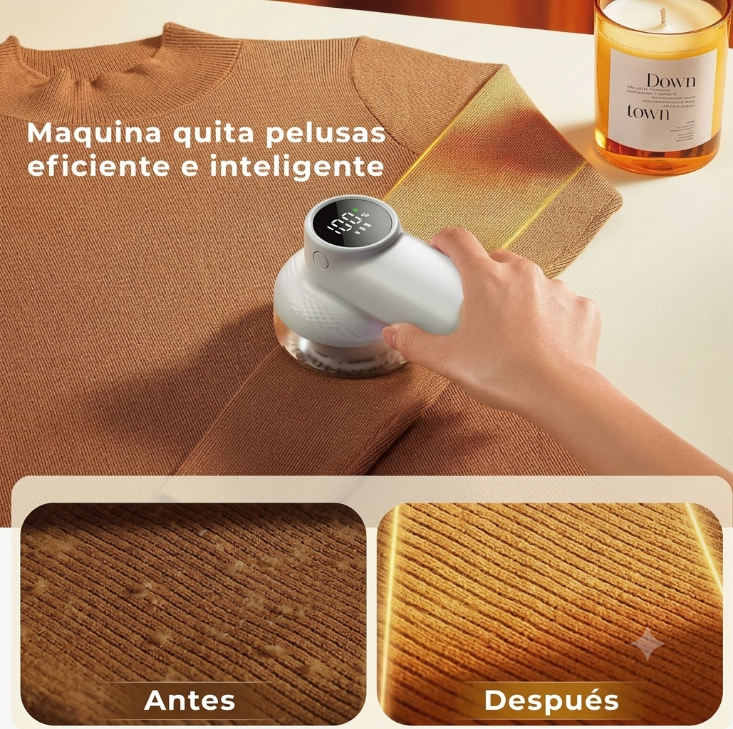 Quita Motas para Ropa Portátil Recargable