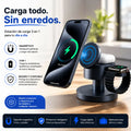 Estación de Carga Inalámbrica 4 en 1 SlimQ RE-4 con Lámpara LED