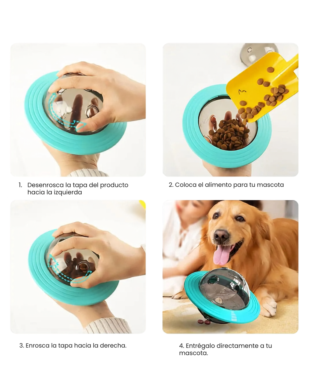 Juguete Pelota Dispensador De Comida Mascotas