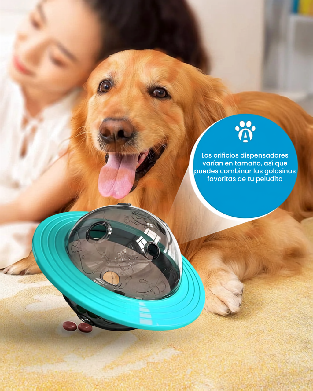 Juguete Pelota Dispensador De Comida Mascotas